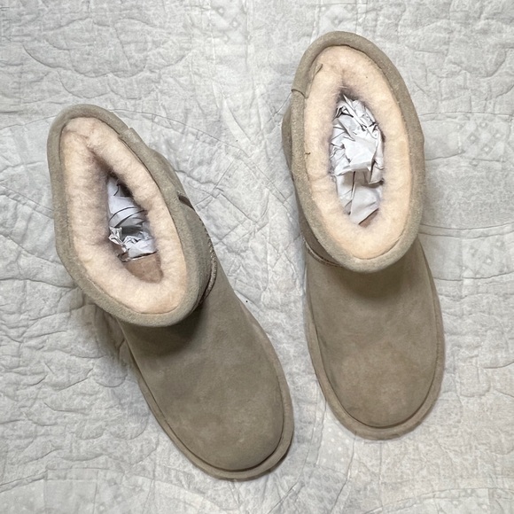 Tan Suede Ankle Boots - Picture 3 of 3